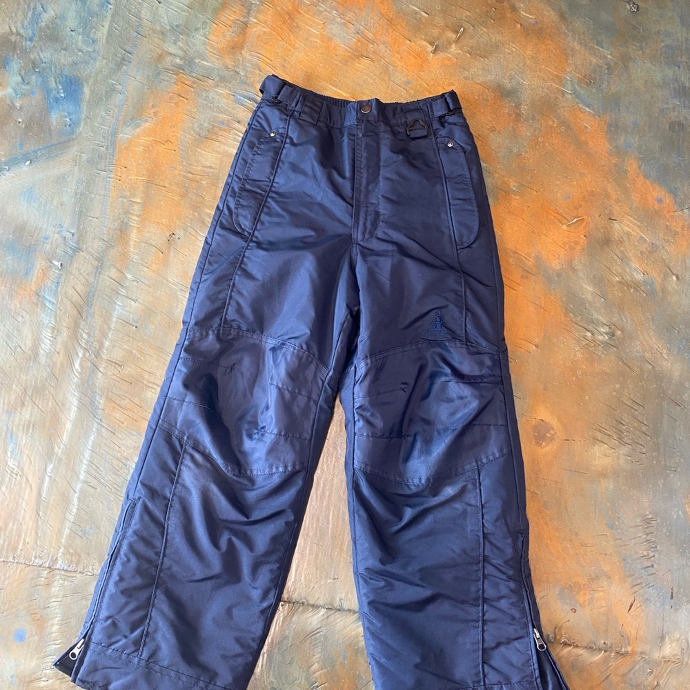 Navy blue Kids unisex snow pants size 12